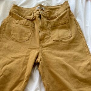 Madewell Orange Straight Jeans